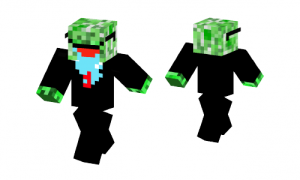Derpy Creeper A Suit Drooling Skin