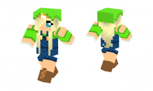 Luigi Girl Fixed Skin
