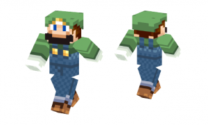 Luigi With Blue Eyes Skin